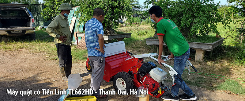 Bàn giao máy quật cỏ Honda TL662 - Thanh Oai, Hà Nội