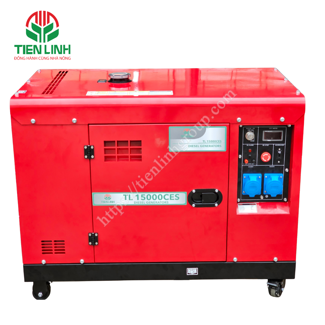 Máy Phát Điện Diesel Cách Âm Chống Ồn TL15000CES